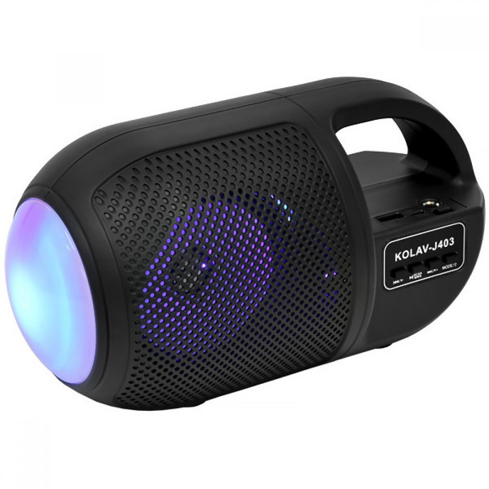 Портативная колонка 4,5" FM USB BLUETOOTH LED KOLAV-J403 Портативная колонка 4,5" FM USB BLUETOOTH LED KOLAV-J403