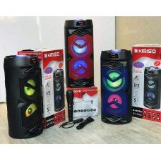 Портативная колонка Kimiso QS-2402 Bluetooth, с микрофоном для караоке, FM радио, MP3, пультом