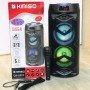 Портативная колонка Kimiso QS-2402 Bluetooth, с микрофоном для караоке, FM радио, MP3, пультом