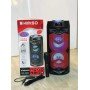 Портативная колонка Kimiso QS-2402 Bluetooth, с микрофоном для караоке, FM радио, MP3, пультом