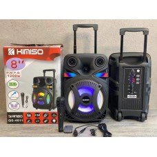 Портативная колонка Kimiso QS-4811 Bluetooth, с микрофоном для караоке, FM радио, MP3, пультом