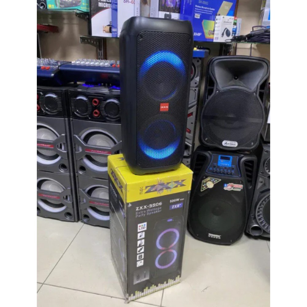 Портативная беспроводная акустическая колонка с Bluetooth ZXX 5506 c микрофоном 30Вт 6" USB/SD/FM/BT/MIC/ДУ Портативная беспроводная акустическая колонка с Bluetooth ZXX 5506 c микрофоном 30Вт 6" USB/SD/FM/BT/MIC/ДУ