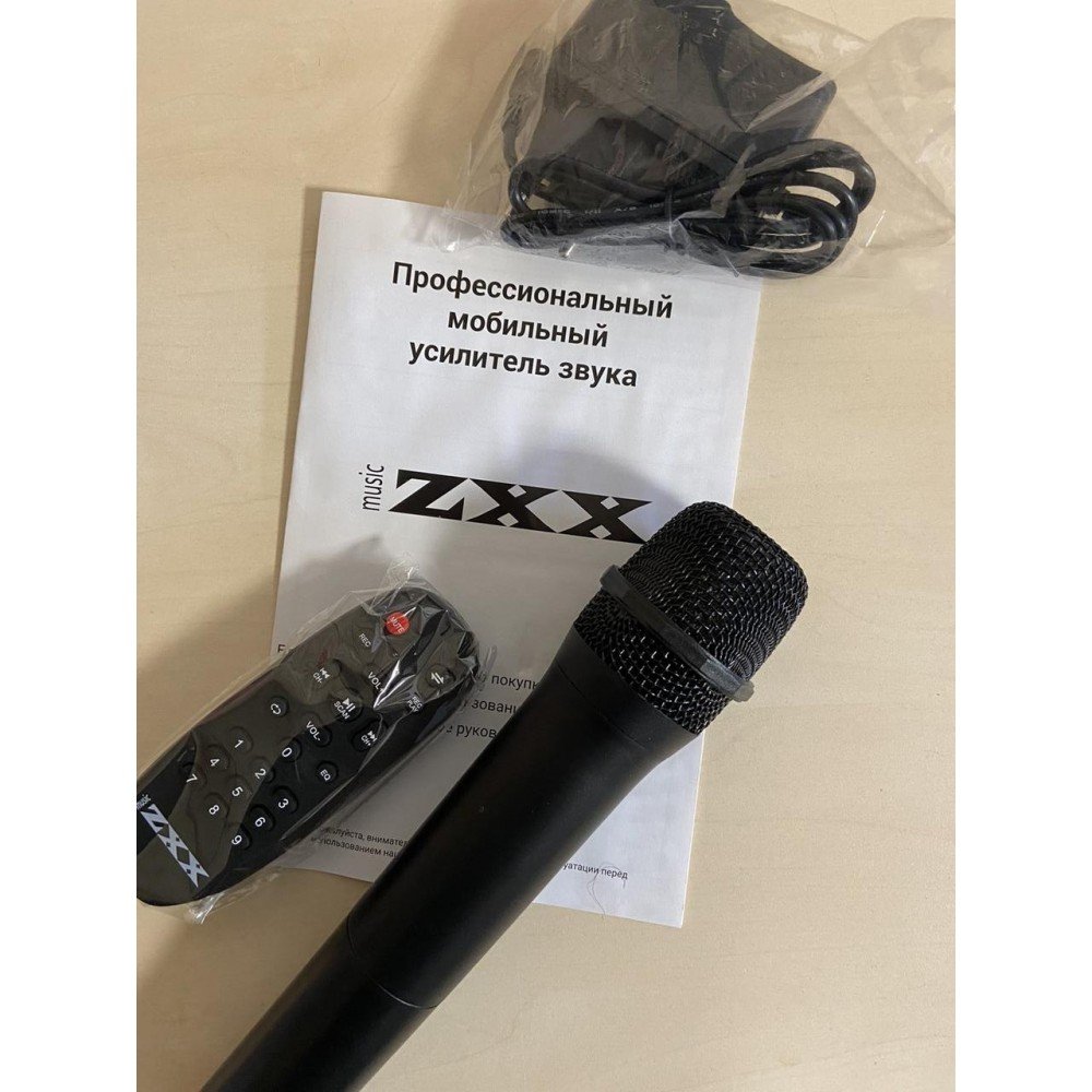 Портативная беспроводная акустическая колонка с Bluetooth ZXX 5506 c микрофоном 30Вт 6" USB/SD/FM/BT/MIC/ДУ Портативная беспроводная акустическая колонка с Bluetooth ZXX 5506 c микрофоном 30Вт 6" USB/SD/FM/BT/MIC/ДУ