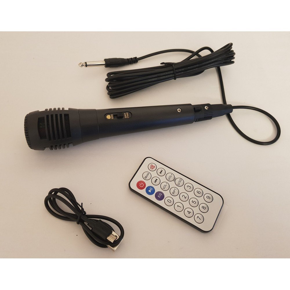 Портативная акустическая колонка Kimiso QS-822 с микрофоном (USB/BT/FM) Портативная акустическая колонка Kimiso QS-822 с микрофоном (USB/BT/FM)