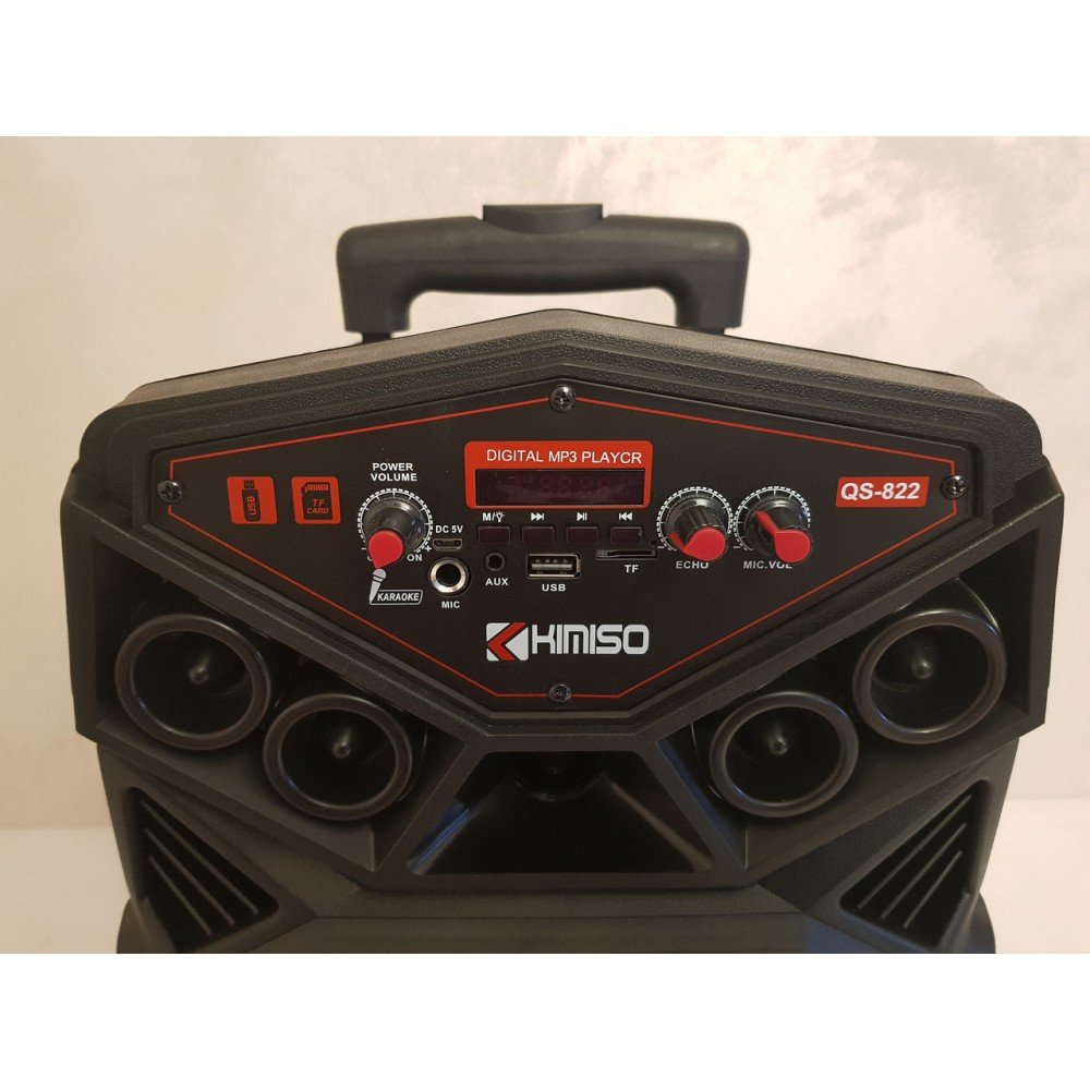 Портативная акустическая колонка Kimiso QS-822 с микрофоном (USB/BT/FM) Портативная акустическая колонка Kimiso QS-822 с микрофоном (USB/BT/FM)
