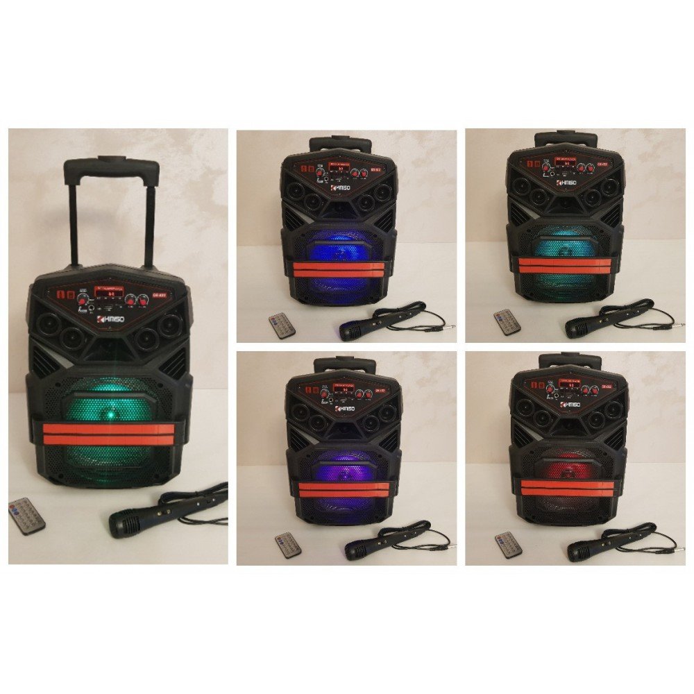 Портативная акустическая колонка Kimiso QS-822 с микрофоном (USB/BT/FM) Портативная акустическая колонка Kimiso QS-822 с микрофоном (USB/BT/FM)