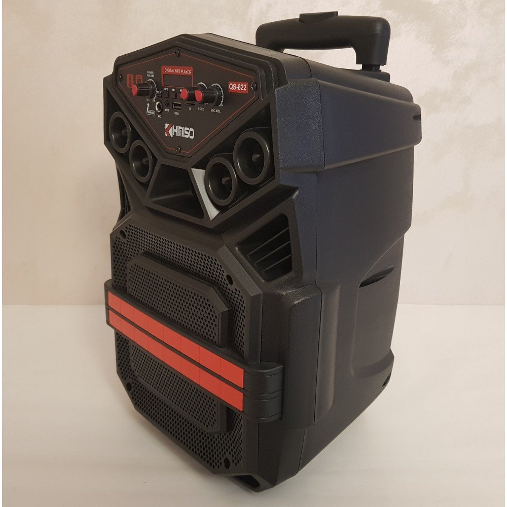Портативная акустическая колонка Kimiso QS-822 с микрофоном (USB/BT/FM) Портативная акустическая колонка Kimiso QS-822 с микрофоном (USB/BT/FM)