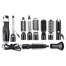 Фен-щетка Gemei GM 4833 10 в 1 1000W Black