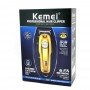 Машинка для стрижки волос KEMEI KM-1977 + PG аккумуляторная с насадками 1.5/3/6/9 ММ золотистый