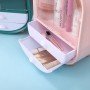 Органайзер для косметики/шкафчик 3 секции Розовый W-19 кейс для косметики органайзер бокс косметический