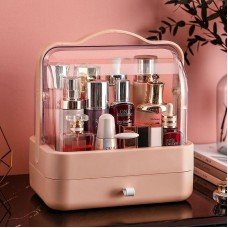 Настольный органайзер для косметики на 2 секции YM206 Single Drawer Розовый Кейс для косметики Бьюти Бокс