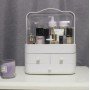 Настольный органайзер для косметики 4 секции большой белый YM206-2 Three Drawers Органайзер для косметики Настольный органайзер для косметики 4 секции большой белый YM206-2 Three Drawers Органайзер для косметики
