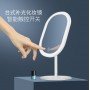 Зеркало овальное с LED подсветкой для макияжа Белое W-37 зеркало настольное для макияжа с подсветкой