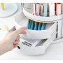 Органайзер стойка цилиндрический для косметики 4 секции YM226 Белый Кейс для косметики Органайзер бокс