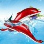 Инфракрасный ручной массажер "Дельфин" большой 40 см, массажер для всего тела "Dolphin"