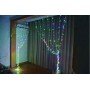 Гирлянда Водопад штора прозрачный провод 2х2м 320LED Мультиколор(сине-зелено-красный)