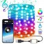 Умная светодиодная гирлянда RGB для ёлки и новогоднего декора (управление цвета с телефона) 15м 150 LED
