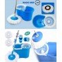 Универсальная швабра с отжимом-центрифугой и ведром Easy Mop "Круглая Швабра"