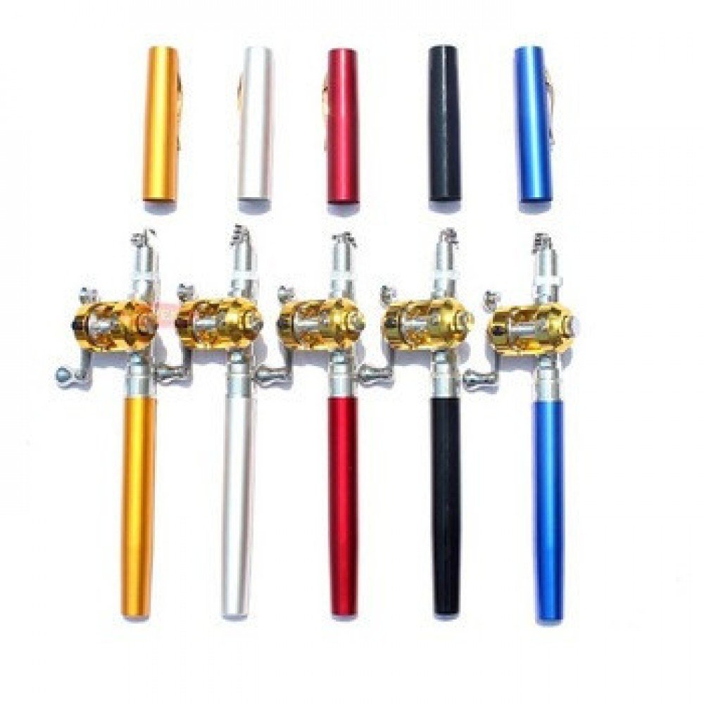 Удочка складная с катушкой и леской, телескопическая, Fishing rod in pen case, блесной, удочка ручка Удочка складная с катушкой и леской, телескопическая, Fishing rod in pen case, блесной, удочка ручка