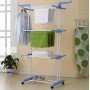 Многоярусная сушилка для белья, вещей, одежды Garment rack with wheels складная