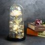 Роза в колбе с подсветкой Forever Rose 22 см красивая лампа ночник на подарок