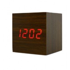 Электронные настольные часы в виде деревянного бруска LED WOOD CLOCK VST-869-1