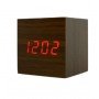 Электронные настольные часы в виде деревянного бруска LED WOOD CLOCK VST-869-1