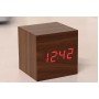Электронные настольные часы в виде деревянного бруска LED WOOD CLOCK VST-869-1
