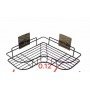 Полка угловая для ванной Металл-Стиль Хром 25 1 ярус metal stand for kitchen wall