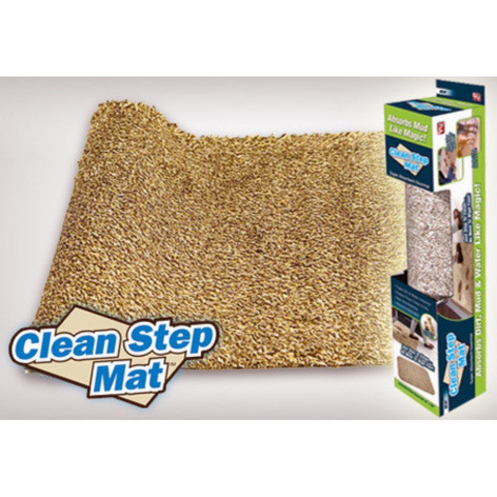 Супервпитывающий придверный коврик Clean Step Mat / Коврик грязезащитный Супервпитывающий придверный коврик Clean Step Mat / Коврик грязезащитный