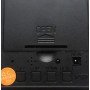 Настольные часы VST-876-5 с синей подсветкой в виде деревянного бруска