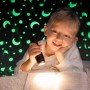 Светящийся в темноте плед одеяло BLANKET Серый цвет 120х165 см плюшевое покрывало со звездами день/ночь