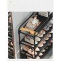 Стеллаж для обуви Shoe rack BLACK Полка для обуви-08-02, Металл, 60х18.5х78.5 см
