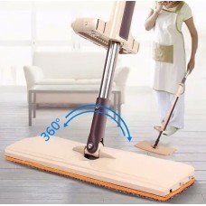 Швабра лентяйка для быстрой уборки с отжимом Spin Mop 360 с микрофиброй