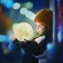 Дизайнерская, яркая Сенсорная лампа ночник 3D MOON 18см. Лучшая Цена!