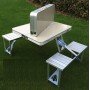 Стол раскладной для пикника, рыбалки с 4 стула, Folding Table стол трансформер, чемодан алюминиевый Стол раскладной для пикника, рыбалки с 4 стула, Folding Table стол трансформер, чемодан алюминиевый