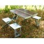 Стол раскладной для пикника, рыбалки с 4 стула, Folding Table стол трансформер, чемодан алюминиевый Стол раскладной для пикника, рыбалки с 4 стула, Folding Table стол трансформер, чемодан алюминиевый