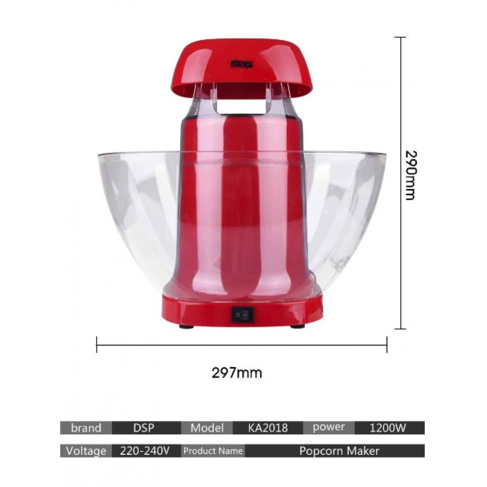 Попкорница аппарат для приготовления попкорна Popcorn maker DSP KA2018 Попкорница аппарат для приготовления попкорна Popcorn maker DSP KA2018