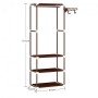 Напольная вешалка для хранения одежды и обуви NEW BOXY COAT RACK