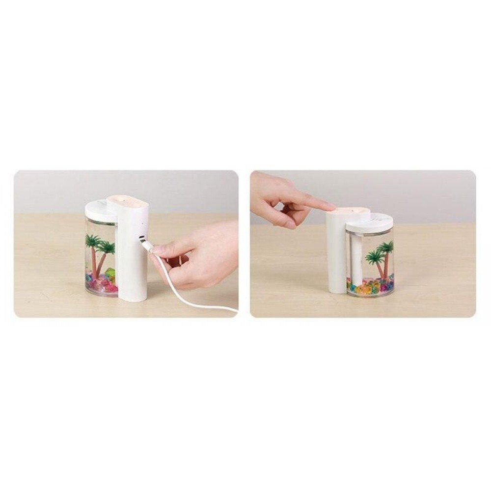 Увлажнитель воздуха и ночник (2в1) прозрачная чашка украшение Humidifier Увлажнитель воздуха и ночник (2в1) прозрачная чашка украшение Humidifier
