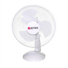 Настольный вентилятор с решеткой BITEK BT-1210 30см, 40Вт, 3 лопасти пластик, вентилятор настольный