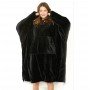 Толстовка плед с рукавами и капюшоном Huggle Hoodie оверсайз, теплый худи с большим карманом для рук Черный