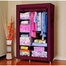 Тканевый шкаф складной STORAGE WARDROBE KM-105 на 2 секции (106х45х170 см), органайзер для одежды