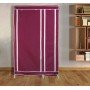 Тканевый шкаф складной STORAGE WARDROBE KM-105 на 2 секции (106х45х170 см), органайзер для одежды