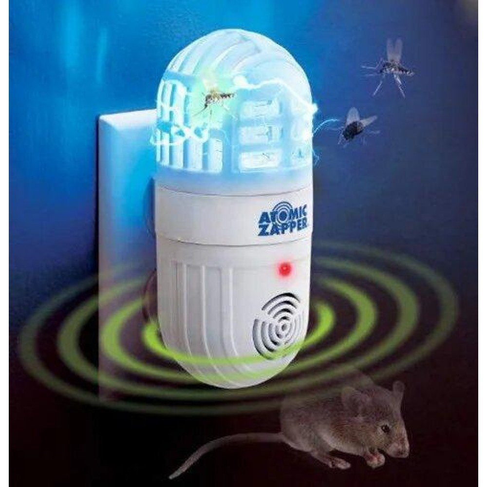 Ультразвуковой отпугиватель вредителей и летающих насекомых - Atomic Zapper 553 Ультразвуковой отпугиватель вредителей и летающих насекомых - Atomic Zapper 553