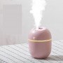 Мини-увлажнитель воздуха ультразвуковой с ночной лампой 180 мл (Розовый)