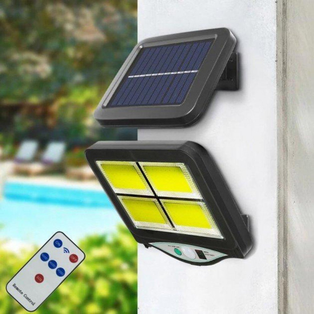 Уличный светильник фонарь с датчиком движения на солнечной батарее Solar 4 CoB Уличный светильник фонарь с датчиком движения на солнечной батарее Solar 4 CoB