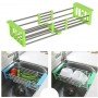 Многофункциональная складная кухонная полка Kitchen Drain Shelf Rack от 33см до 48см