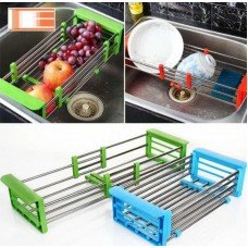 Многофункциональная складная кухонная полка Kitchen Drain Shelf Rack от 33см до 48см