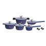 Набор посуды с антипригарным покрытием Top Kitchen TK00023 Синий 7-ми слойное дно